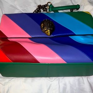 KURT GEIGER DOUBLE XL FLAP RAINBOW